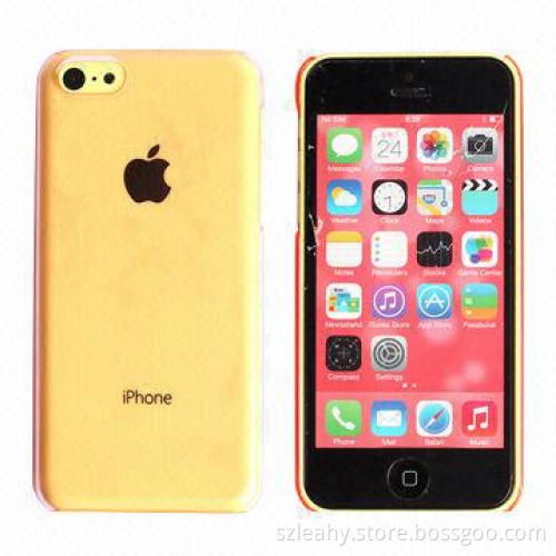 Cheap Transparent Plastic Mobile Phone Case for iPhone 5C